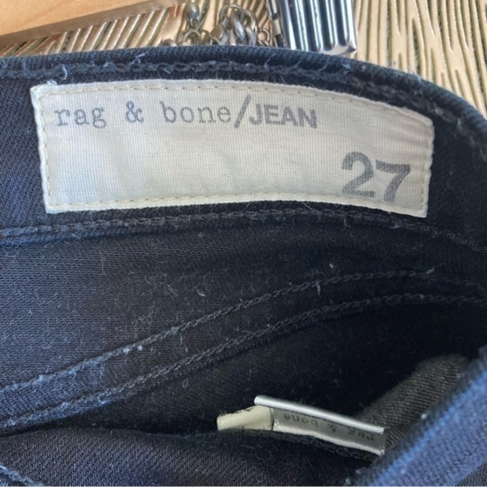 πRag & Bone high rise skinny black jeans π 27 - Picture 5 of 6